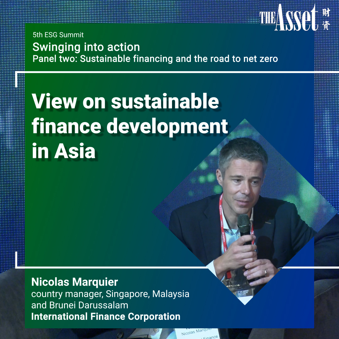 View on sustainable finance development in Asia