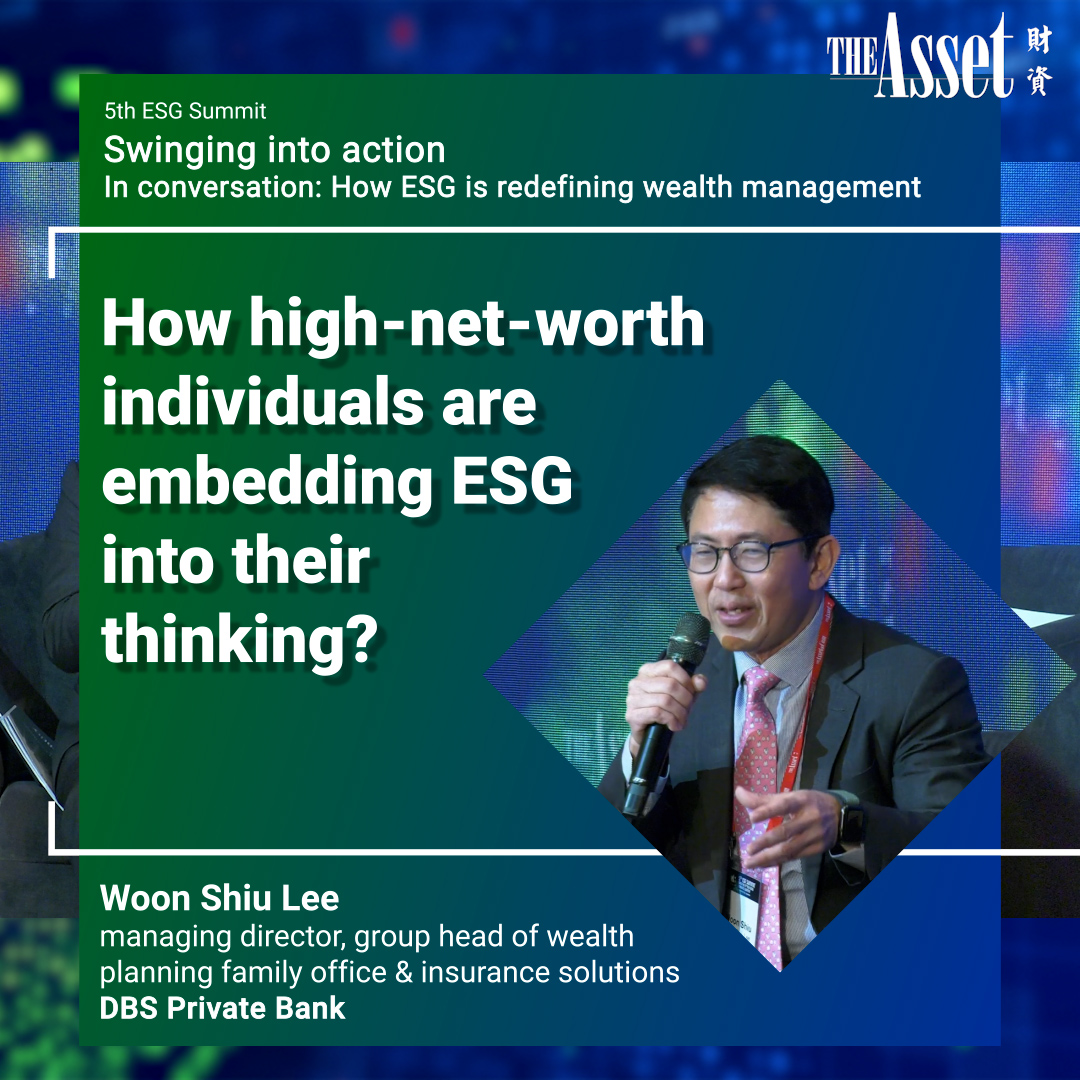 How high-net-worth individuals are embedding ESG into their thinking?