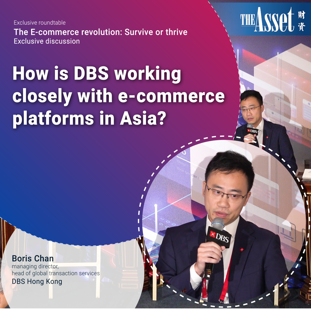 How is DBS working closely with e-commerce platforms in Asia?