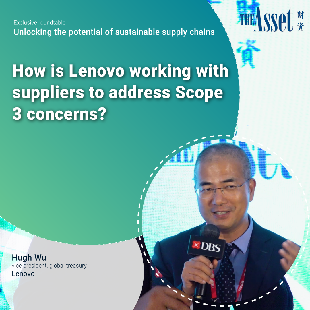 How is Lenovo working with suppliers to address Scope 3 concerns?