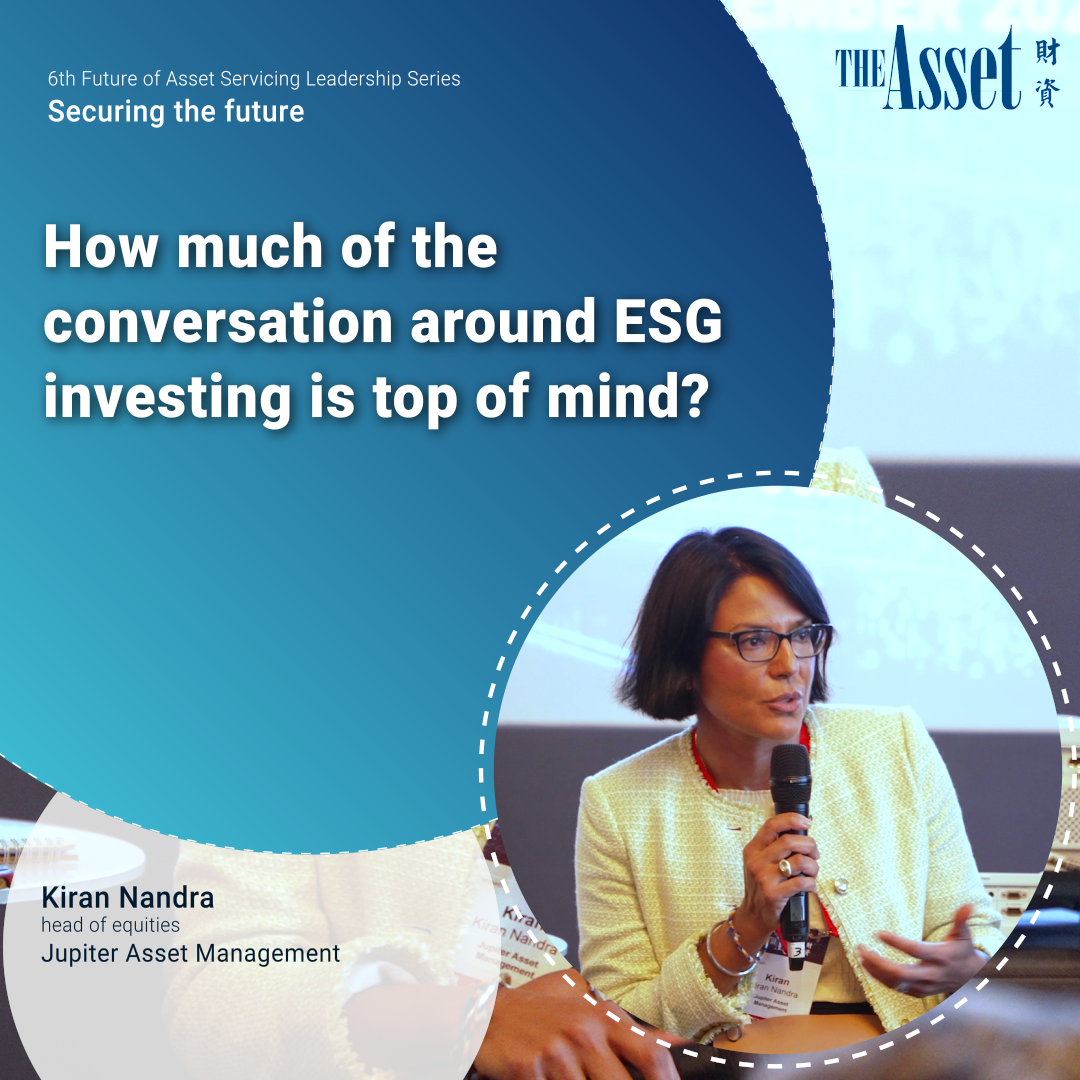 How much of the conversation around ESG investing is top of mind?